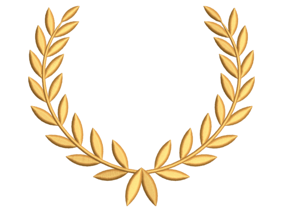 Download Golden Laurel Monogram Wreath Frame - Golden Collection