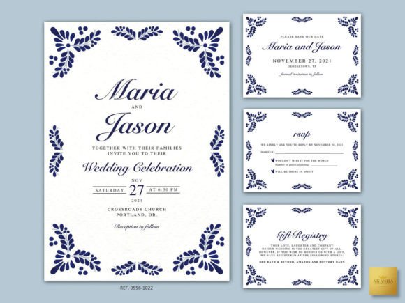 Download Mexican Theme Wedding Set 12 Templates - Set Collection
