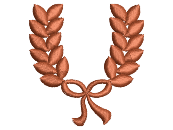 Download Golden Leaf Bow Wreath Frame - Golden Collection