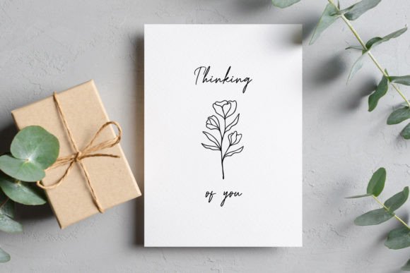 Download Thinking of You Printable Greeting Card - Ink Collection