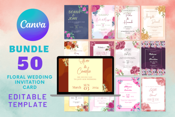 Download Floral Wedding Invitation Card - Floral Collection