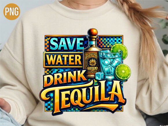 Download Save Water Drink Tequila Alcohol PNG - Ink Collection